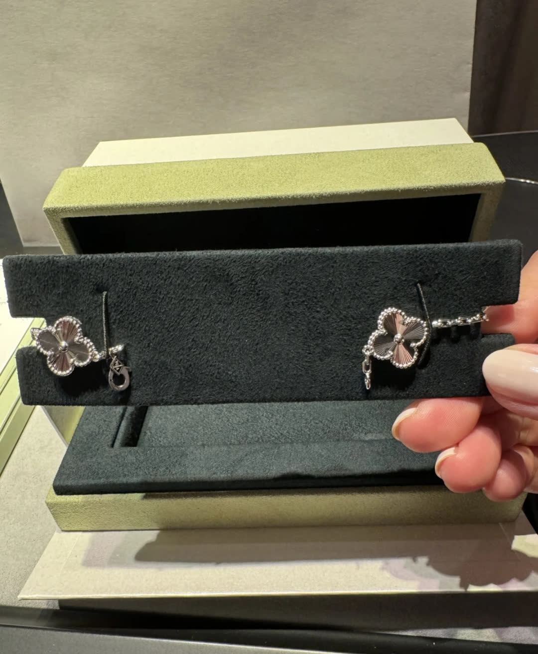 Van Cleef & Arpels Alhambra White Gold Bracelet
